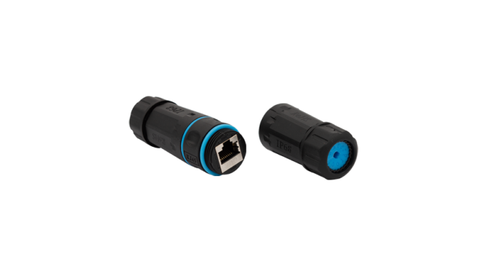 Cuplă RJ45 prelungire cablu exterior UTP/FTP CAT6, IP68 RJ45-CON-CAT6-IP68