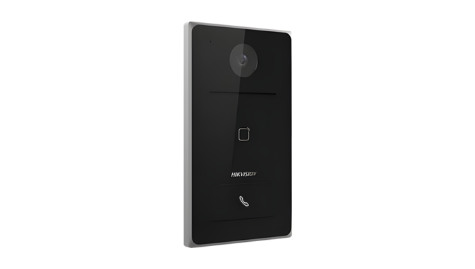 Panou exterior videointerfon TCP/IP, Wi-Fi, 2MP, IR 2.5m, 1 familie, montaj îngropat, PoE - HIKVISION DS-KV6133-WME1-Îngropat