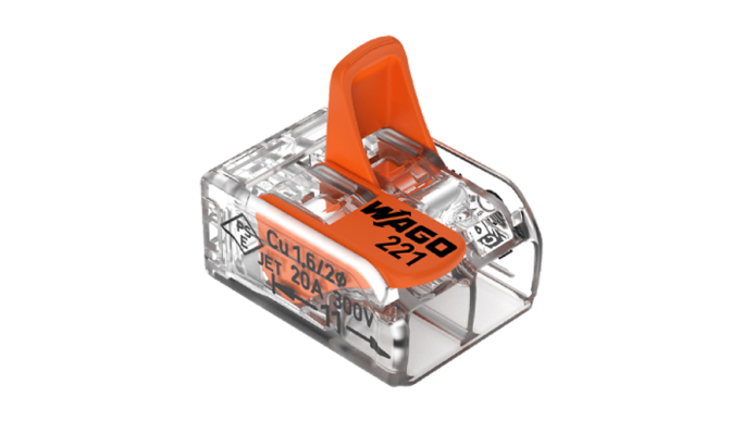 Conector derivație 2 fire, max. 4 mm² (100 buc.) - WAGO 221-412