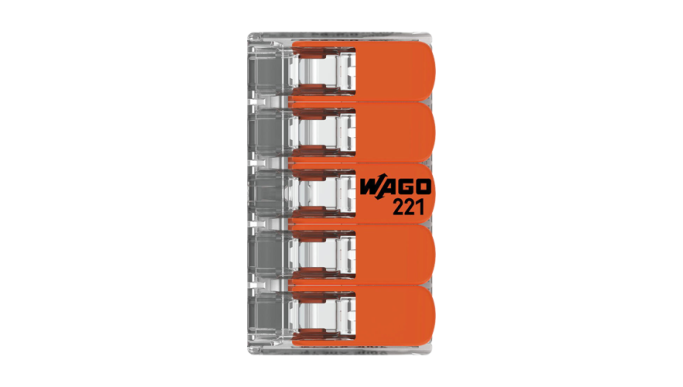 Conector derivație 5 fire, max. 6 mm² (15 buc.) - WAGO 221-615