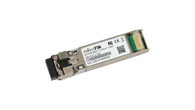 Modul SFP/SFP+/SFP28, 1/10/25G, SM, 10Km, 1310nm, Dual LC-connector - MikroTik XS+31LC10D Modul SFP/SFP+/SFP28, 1/10/25G, SM, 10Km, 1310nm, Dual LC-connector - MikroTik XS+31LC10D