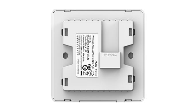 Access Point Wi-Fi 5, AC1300 Dual-Band, 2 dBi, 2 x RJ45 100 Mbps, PoE IN, Cloud Management - Ruijie RG-RAP1200(F)