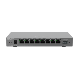 Router 8 porturi RJ45 1 Gbps, 1 port SFP 1 Gbps, 200 clienți, Multi-WAN, Cloud Management - Ruijie RG-EG209GS