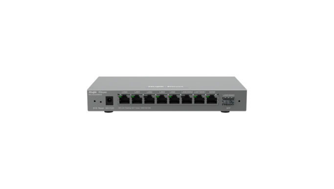 Router 8 porturi RJ45 1 Gbps, 1 port SFP 1 Gbps, 200 clienți, Multi-WAN, Cloud Management - Ruijie RG-EG209GS Router 8 porturi RJ45 1 Gbps, 1 port SFP 1 Gbps, 200 clienți, Multi-WAN, Cloud Management - Ruijie RG-EG209GS