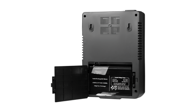 UPS TSY Power, 600VA/360W, LED, AVR, Repornire automată, Management, 6 x Schuko, 2 x RJ45, 1 x USB type B - TSY-D-0K6-LED