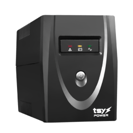 UPS TSY Power, 600VA/360W, LED, AVR - Repornire automată, Management, 2 x Schuko, 2 x RJ45, 1 x USB type B - TSY-MP-0K6-LED