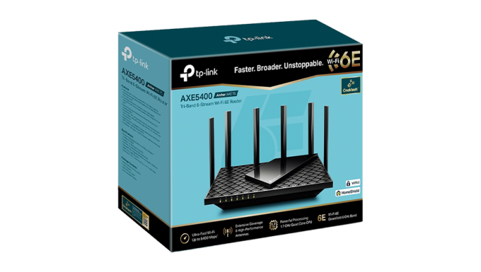Router Wireless TP-Link Archer AXE75 AX5400 Wi-Fi 6E Tri-Band Gigabit, Tehnologie OneMesh™ ArcherAXE75