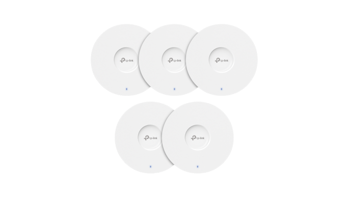 Set 5 x Access Point Wi-Fi 6, AX1800 Dual-Band, 4/5 dBi, 1 x RJ45 Gigabit, PoE – TP-Link Omada EAP613 (5-pack)