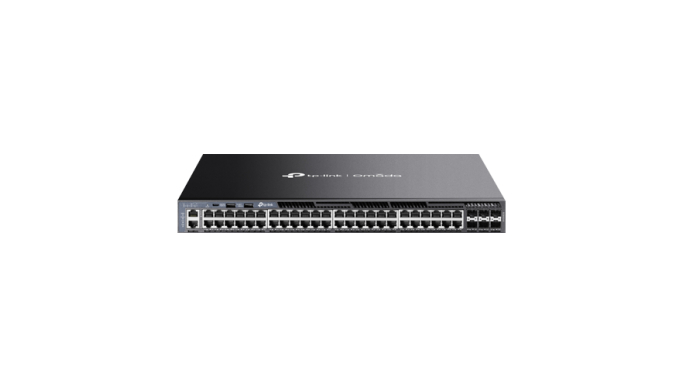 Switch 48 porturi RJ45 Gigabit, 6 x SFP+ 10G, 2 x USB, 2 x surse, L3 Management, 1U - TP-Link Omada SG6654X