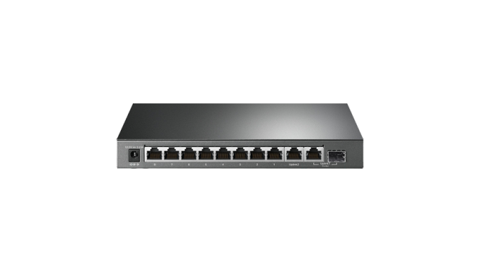 Switch 8 porturi PoE+ Gigabit, 1 x RJ45 Gigabit, 1 x Combo SFP/RJ45 Gigabit, Managed - TP-Link TL-SG1210MPE