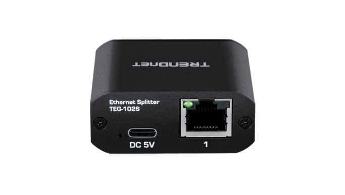 Splitter RJ45 Gigabit 1 IN, 2 OUT, USB-C – TRENDnet TEG-102S