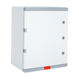 Cutie distribuție IP67 din ABS gri, ușă mată, placă metalică, 400x600x200 mm PD406020