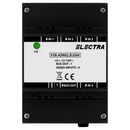 Doză selecție video, 4 intrări video SMART - ELECTRA VSB.4DN02.ELG04