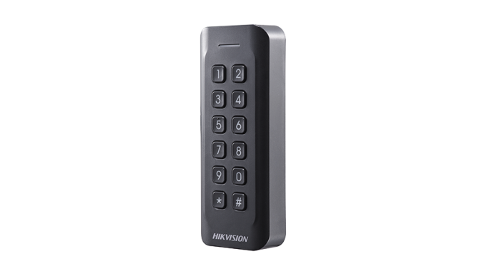 Cititor de proximitate RFID MIFARE 13.56MHz cu tastatură integrată - Hikvision DS-K1802MK