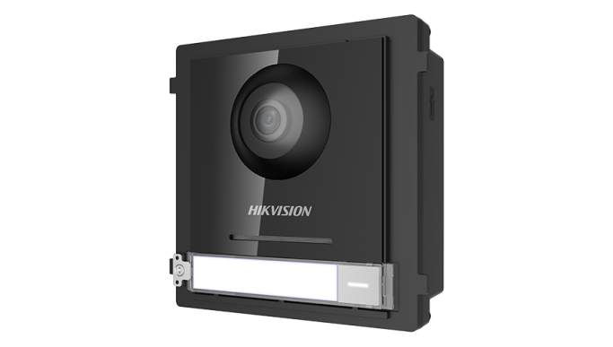 Modul Master pentru Interfonie modulară echipat cu cameră video 2MP fisheye și un buton apel - HIKVISION DS-KD8003-IME1