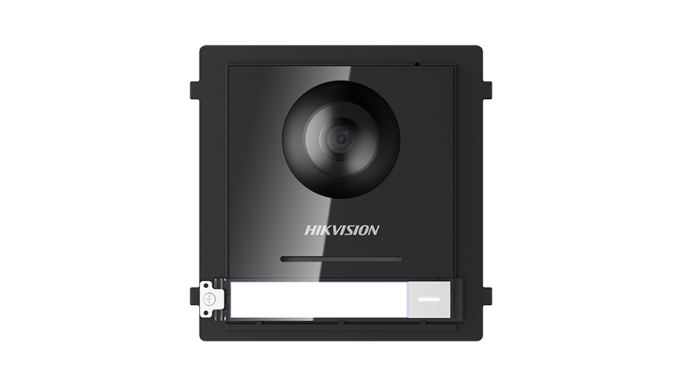 Modul Master pentru Interfonie modulară echipat cu cameră video 2MP fisheye și un buton apel - HIKVISION DS-KD8003-IME1