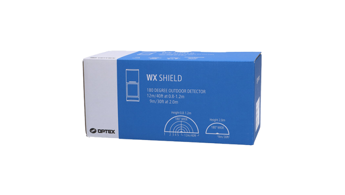 Detector de mișcare PIR+MW exterior, 12-19m, 180°, quad cu anti-masking - OPTEX WXS-DAM-X5