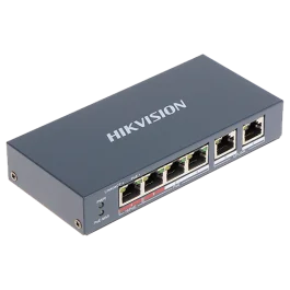 Switch 4 porturi PoE+, 2 porturi uplink - HIKVISION DS-3E0106HP-E