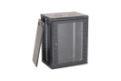 Rack perete 15U 19", 600x450, capacitate încărcare 80 Kg, negru - ASYTECH Networking ASY-15U-6045W