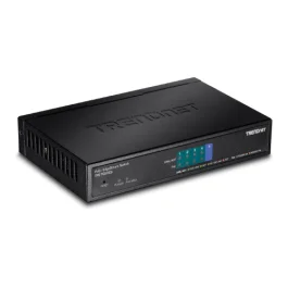 Switch 4 Gigabit PoE+ 31W, 1 port uplink Gigabit - TRENDnet TPE-TG50ES