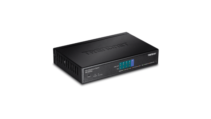 Switch 4 Gigabit PoE+ 31W, 1 port uplink Gigabit - TRENDnet TPE-TG50ES