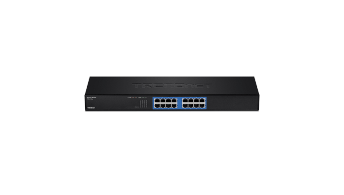Switch GREENnet rack mount 16 porturi Gigabit - TRENDnet TEG-S16G