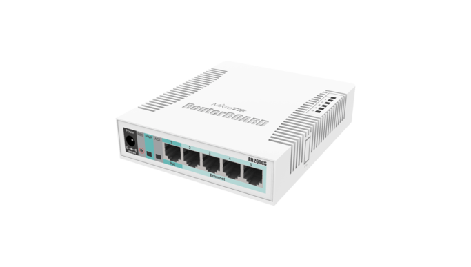 Smart Switch, 5 x Gigabit, 1 x SFP - MikroTik CSS106-5G-1S Smart Switch, 5 x Gigabit, 1 x SFP - MikroTik CSS106-5G-1S