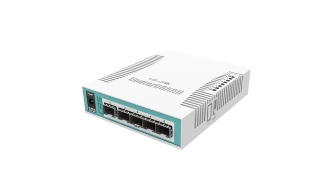 Smart Switch, 5 x SFP, 1 x Combo port SFP/Gigabit - MikroTik CRS106-1C-5S