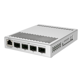 Smart Switch, 1 x Gigabit, 4 x SFP+ 10Gbps - MikroTik CRS305-1G-4S+IN