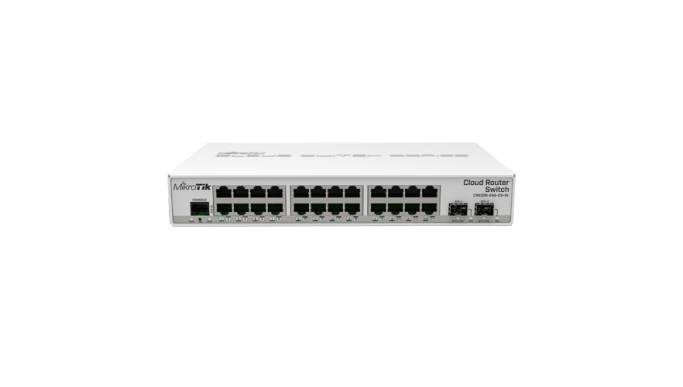 Management Switch 24 x Gigabit, 2 x SFP+ – MikroTik CRS326-24G-2S+IN Management Switch 24 x Gigabit, 2 x SFP+ – MikroTik CRS326-24G-2S+IN