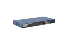 Switch 16 porturi PoE 100Mbps, 2 port uplink Gigabit, SMART Management - HIKVISION DS-3E1318P-EI