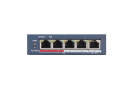 Switch 4 porturi PoE, 1 port uplink RJ45, SMART Management - Hikvision DS-3E1105P-EI