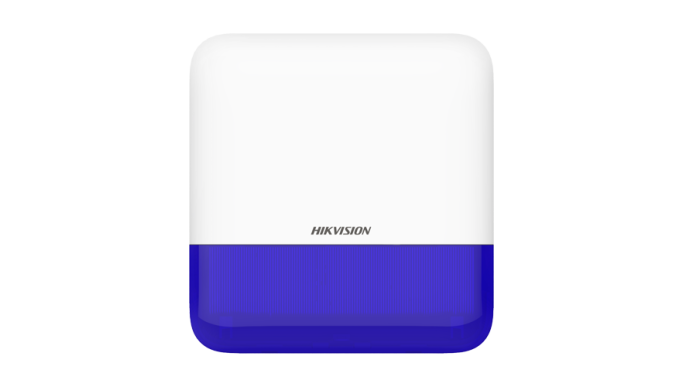 Sirena wireless AX PRO de exterior cu flash, led albastru, 868MHz - Hikvision DS-PS1-E-WE-B