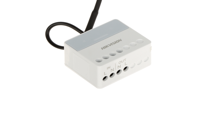 Releu comandă 230V ca, pentru AX PRO 868MHz - HIKVISION DS-PM1-O1H-WE