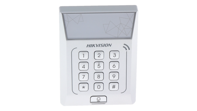 Controler stand-alone cu tastatură și cititor card – HIKVISION DS-K1T801M