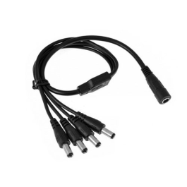 Conector de alimentare 12V, 1 intrare MAMĂ, 4 ieșiri TATĂ CA-M1T4