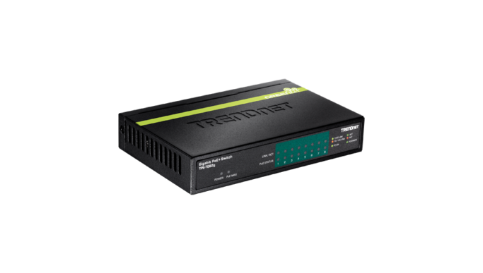 Switch 8 porturi Gigabit PoE/PoE+ 61W - TRENDnet TPE-TG82G