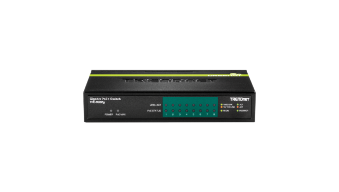 Switch 8 porturi Gigabit PoE/PoE+ 61W - TRENDnet TPE-TG82G