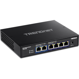 Switch 6 porturi, 4 x 2.5G și 2 x 10G, Fanless – TRENDnet TEG-S762