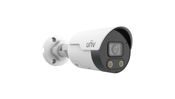 Cameră IP 2MP, Lumină albă și Smart IR 30M, lentilă 2.8mm, Microfon și speaker, IP67, PoE - UNV IPC2122LE-ADF28KMC-WL