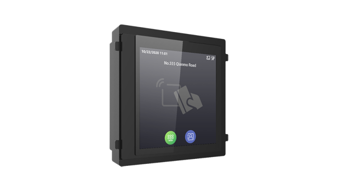 Modul afișaj IPS touch screen, 4 inch, pentru Interfon modular - HIKVISION DS-KD-TDM