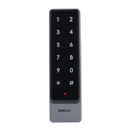 Controler stand-alone cu tastatură touch și cititor card EM 125kHz + Mifare 13.56MHz, carcasă antivandal - SEBURY SEB-sTouch2s