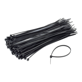 Coliere de plastic 360x3.6 mm, negru, 100 buc - TSY Cable TCP-360-3.6-B