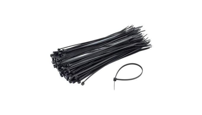 Coliere de plastic 360x3.6 mm, negru, 100 buc - TSY Cable TCP-360-3.6-B