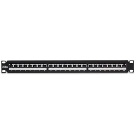 Patch Panel 24 porturi RJ45, Cat6a, Ecranat, 1U - TRENDnet TC-P24C6AS